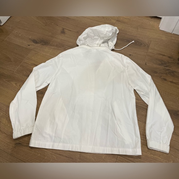 MICHAEL KORS VINTAGE Lightweight White Jacket Zip Up Optional Hood Medium - Picture 6 of 6